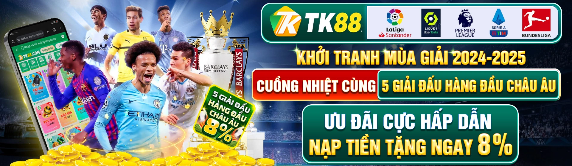 Banner TK88 về ưu đãi và nhắc nhở trách nhiệm